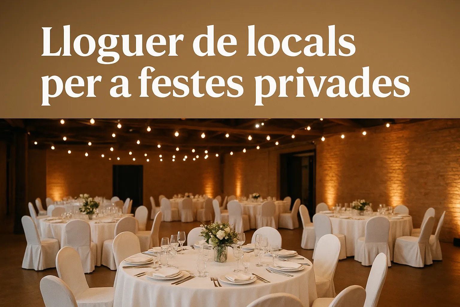 On trobar lloguer de locals per a festes privades a Barcelona? Guia completa