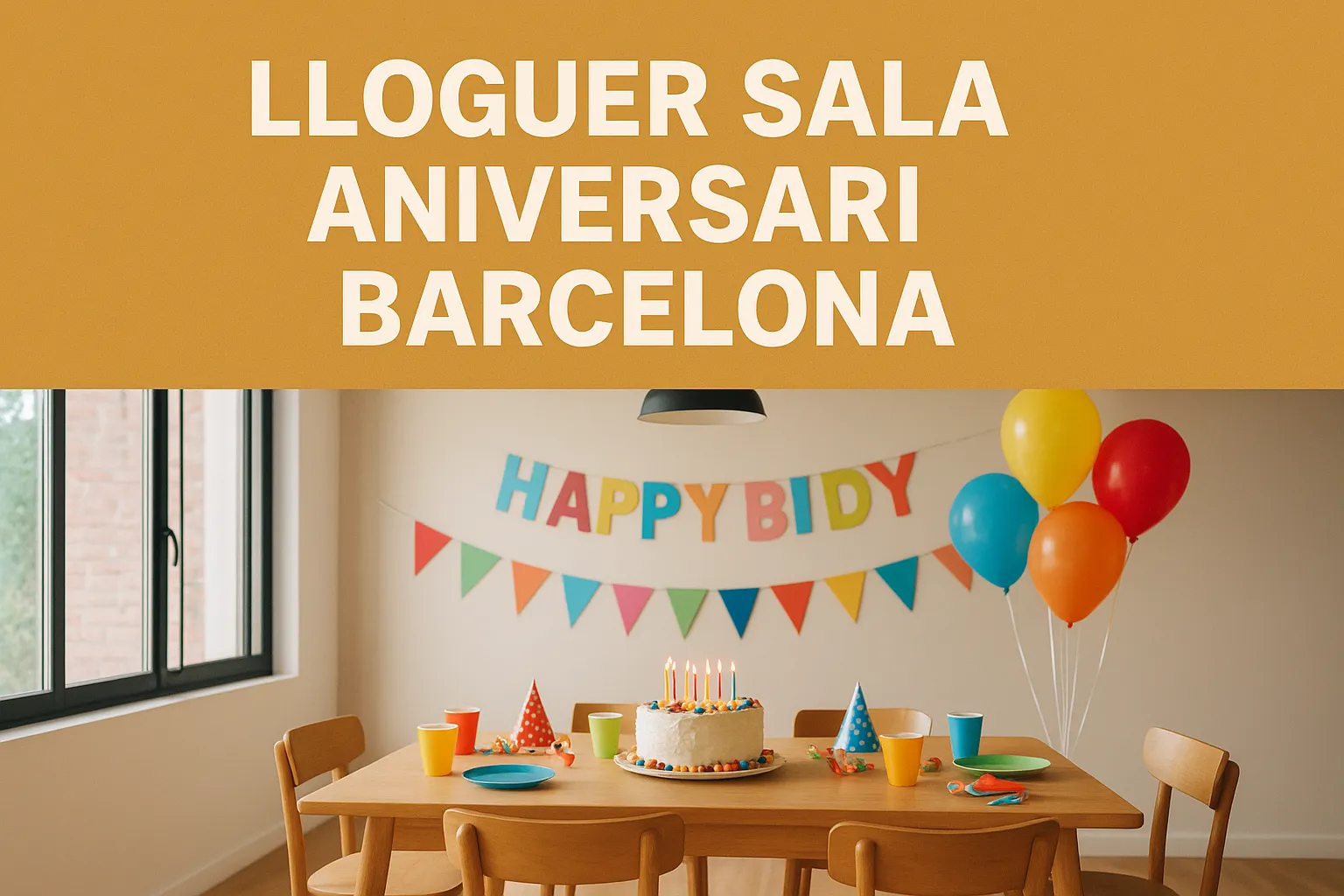 On llogar una sala d’aniversari a Barcelona? Millors opcions de lloguer per a festes