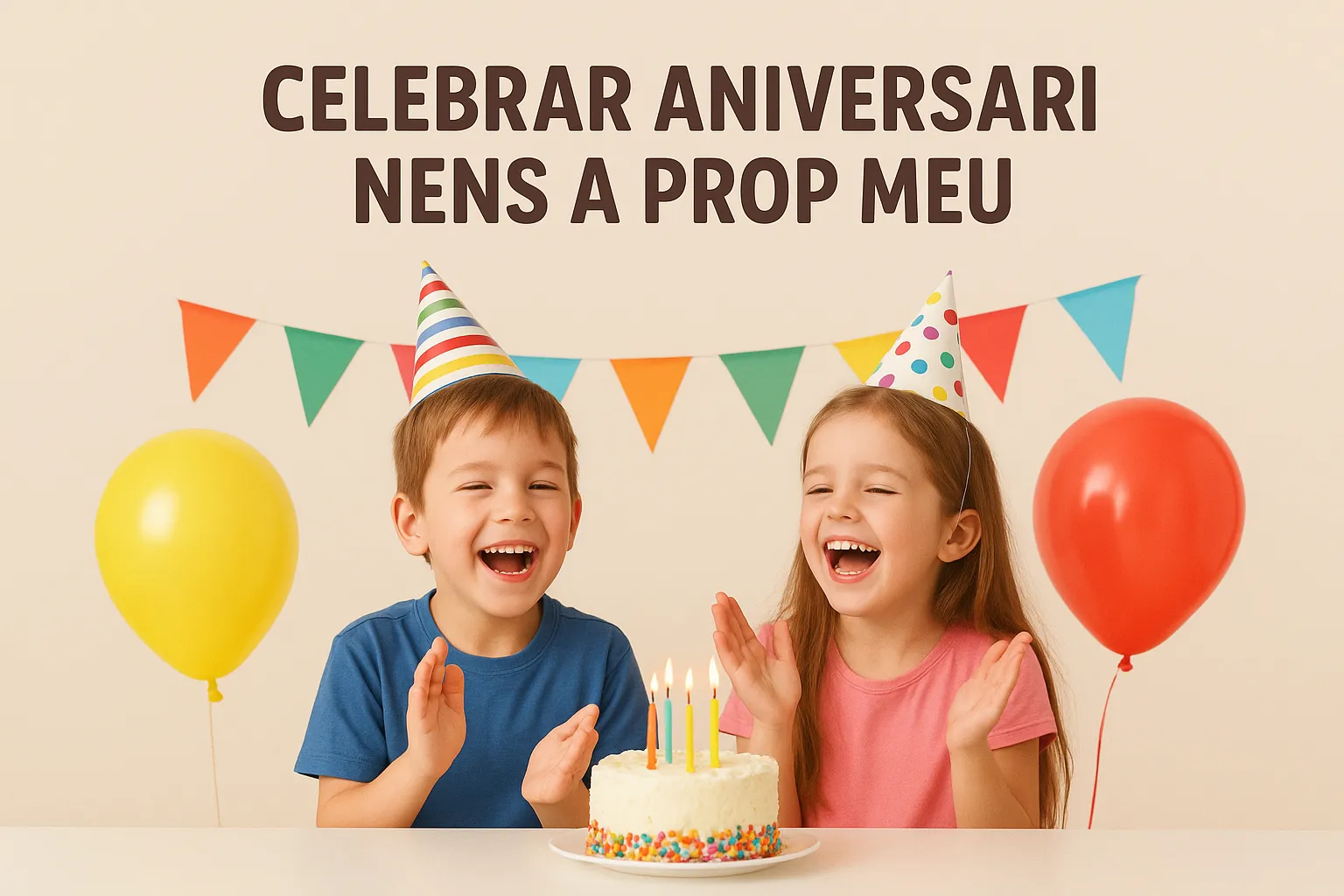 celebrar aniversari nens a prop meu